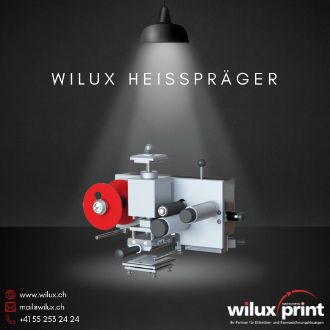 WILUX Heisspräger für Heissprägung mit präziser Folienveredelung und hochwertigen Prägeeffekten.