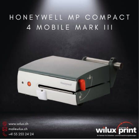 Der Honeywell MP Compact 4 Mobile Mark III ist ein kompakter, tragbarer Thermodirektdrucker, ideal für mobile Etikettieraufgaben im Lager und im Aussendienst. Bietet einfache Bedienung und zuverlässige Druckqualität.