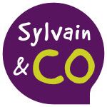 Logo von Sylvain & CO in lila und grün - Testimonials