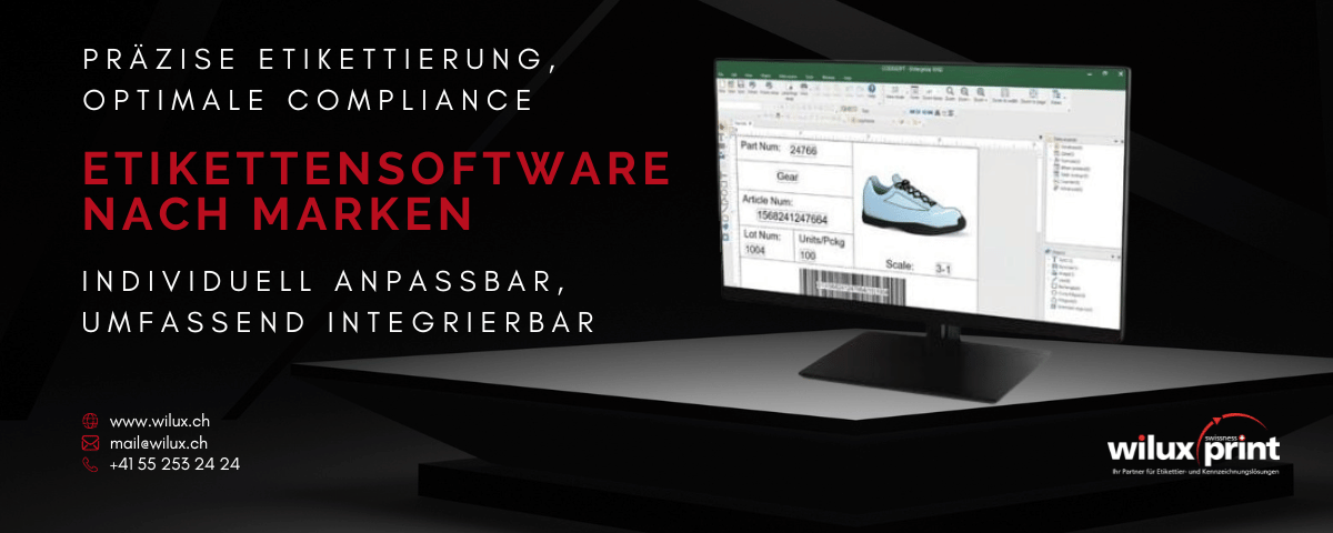 Markenspezifische Etikettensoftware: Effiziente und anpassbare Lösungen von Loftware NiceLabel und TEKLYNX zur Verbesserung von Etikettierungsprozessen und Compliance in Unternehmen.