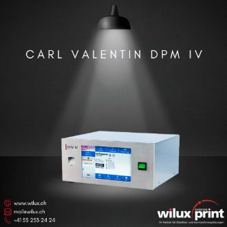 Carl Valentin DPM IV Touchscreen Ansteuerelektronik mit Tischgehäuse, bietet benutzerfreundliche Bedienung und einfache Integration in Produktionssysteme, ideal für präzise Steuerung.