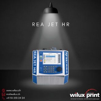 REA JET HR 2K Controller für hochauflösende Kennzeichnung mit Unterstützung für bis zu 2 Schreibköpfe in industriellen Anwendungen.