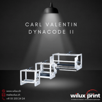 Verschiedene Einbaurahmen-Grössen des Carl Valentin Dynacode II für flexible Integration in industrielle Produktionslinien, passend für unterschiedliche Druckanforderungen.