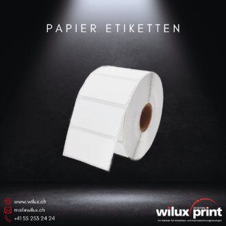 Papier Etikettenrolle für Logistik und Industrie