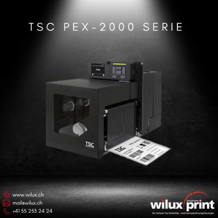 TSC PEX-2000 Druckmodul für Industrie, unterstützt Thermodirekt- und Thermotransferdruck, optimiert für hochauflösende Etiketten- und Barcode-Drucklösungen in anspruchsvollen Umgebungen.