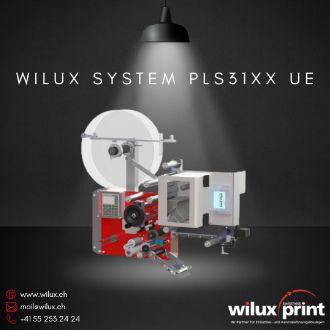 UM-ECK ETIKETTIERER WILUX SYSTEM PLS31xx UE - Effiziente und präzise Etikettierung von Produkten mit Ecken und Kanten durch Spender und Inline-Thermotransferdrucker von WILUX PRINT AG