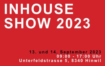 Ankündigung der WILUX Inhouse Show 2023 am 13. und 14. September in Hinwil. Die Veranstaltung bietet Einblicke in die neuesten Entwicklungen in den Bereichen Etikettierung, Kennzeichnung und Scanning.