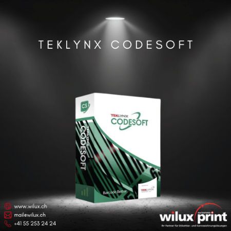 TEKLYNX CODESOFT Etikettendesign-Software Verpackung, ideal für mittelständische bis grosse Unternehmen mit komplexen Etikettierungsanforderungen wie in den Branchen Chemie, Gesundheitswesen und Automobil.