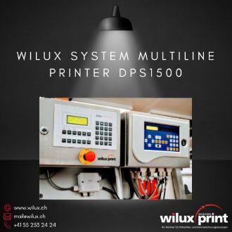 Steuergerät des WILUX System Multiline Printer DPS1500, das den Hub und den Druckvorgang für den Thermotransfer-Direktdruck auf Verpackungen steuert.