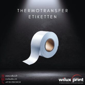 Thermotransfer Etikettenrolle, ideal für präzise und haltbare Kennzeichnungslösungen in Industrie und Logistik.