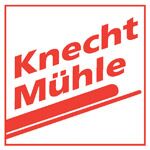 Knecht Mühle AG Logo in roter Schrift mit stilisiertem Rahmen, verwendet auf der Testimonial-Seite