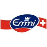 Emmi Schweiz AG Logo in Blau, Rot und Weiss mit Schweizer Kreuz, verwendet auf der Testimonial-Seite