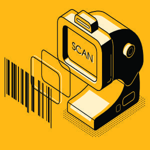 WILUX PRINT Blog Categories Barcodes on Labels in yellow and black