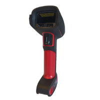 Markantes Design des Honeywell Granit XP 1991iXR Barcode Handscanners in Schwarz und Rot, entworfen für Präzision und Haltbarkeit.
