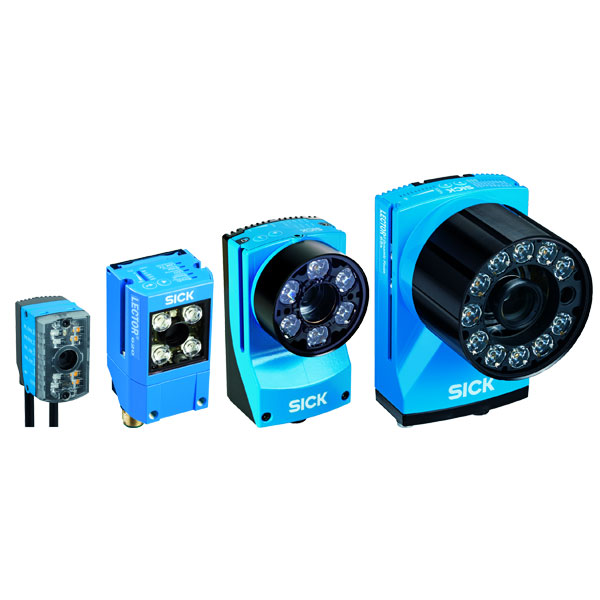 Overview variants Sick barcode scanner Lector series in blue and black