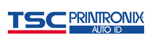 TSC Printronix Auto ID Logo in blau, rot und weiss