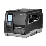 Etikettendrucker für Industrie Honeywell PM45  Frontansicht, mit Farb Dispay, schwarz und grau