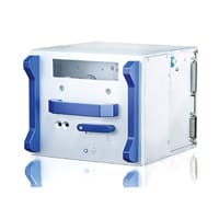 Etikettendrucker Foliendirektdrucker Dynacode II Druckmechanik in grau und blau