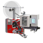 Etikettiergeräte zum Drucken und Spenden WILUX System PLS31xx in rot, grau und schwarz