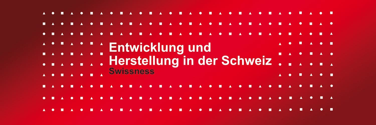 WILUX PRINT Slider Entwicklung und Herstellung in der Schweiz Swissness in rot, weiss und schwarz