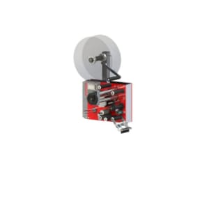 WILUX PRINT WLS-II dispenser labelling head in red, black, grey and silver