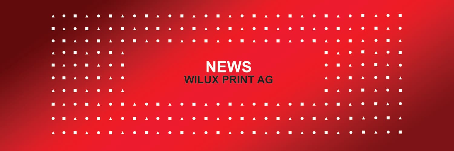 WILUX PRINT AG slider news in red, white and black