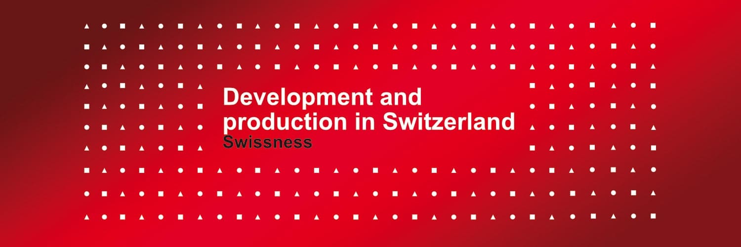 WILUX PRINT slider development and production in Switzerland Swissness in red, white and black