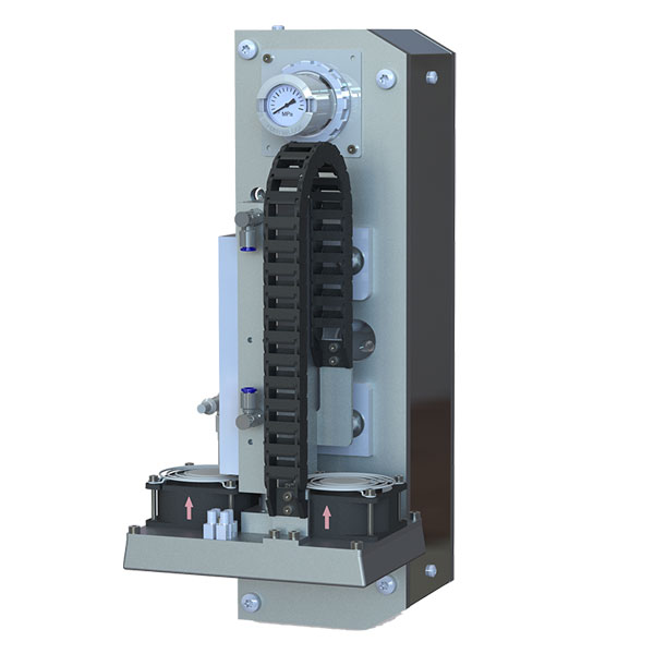 Pneumatic adapter for label dispenser automatic WLS-II dispenser for application at standstill