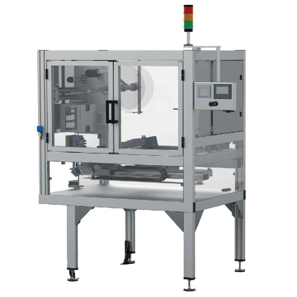 Pallet labeler for printing and applying WILUX System PalSet PAS13xx in grey, black