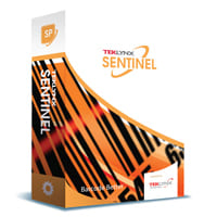 Labelling Software Teklynx SENTINEL packaging with white, green, grey and red text