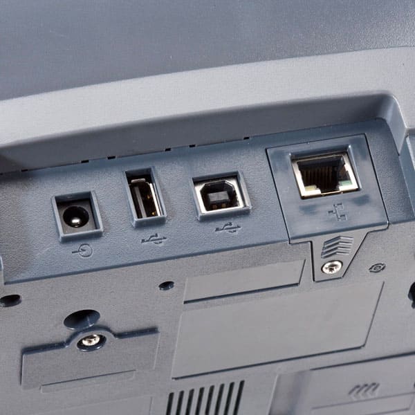 Intermec PC43t in grey, rear connections