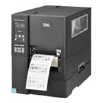 Industrial label printer TSC MH241P series in black and gray with white printed label