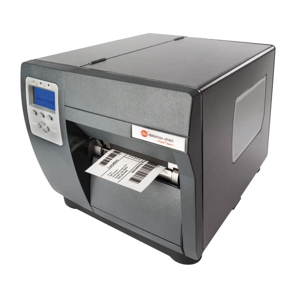 Barcode printer for labels Honeywell Datamax O'Neil I-Class Mark II in grey, black with white printed label