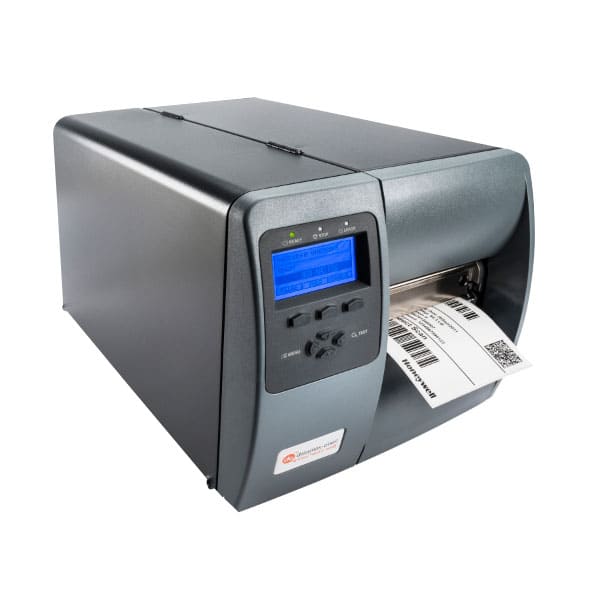 Honeywell Datamax M-Class Mark II in grey and black with white printed label