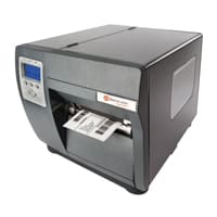 Label printers Honeywell Datamax O'Neil I-Class Mark II in grey with white printed label and blue display
